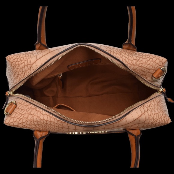 ADRIENNE VITTADINI | Croco Satchel Natural - Picture 11 of 16